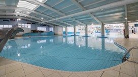 Water play area in the indoor pool