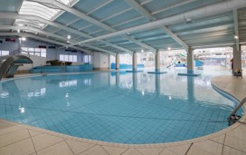 Water play area in the indoor pool