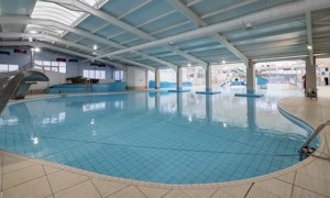Water play area in the indoor pool