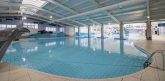 Water play area in the indoor pool