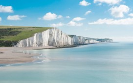 A stunning view of the White Cliffs of Dover