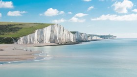 A stunning view of the White Cliffs of Dover