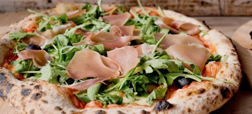 A stunning stone baked pizza