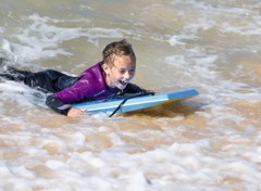 Beach surf at Riviere Sands