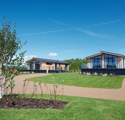An example of a Lodge master bedroom.