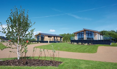 An example of a Lodge master bedroom.