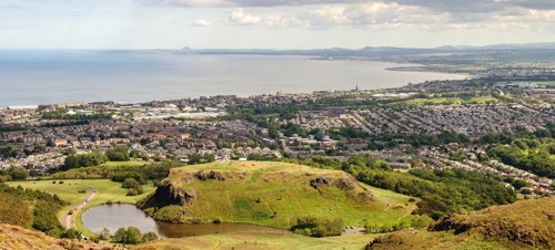 Aerial view of Musselburgh
