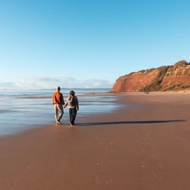 A sandy beach, right on your doorstep