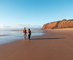 A sandy beach, right on your doorstep