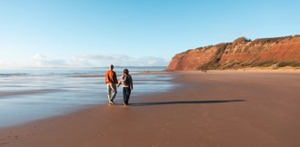 A sandy beach, right on your doorstep