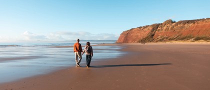 A sandy beach, right on your doorstep