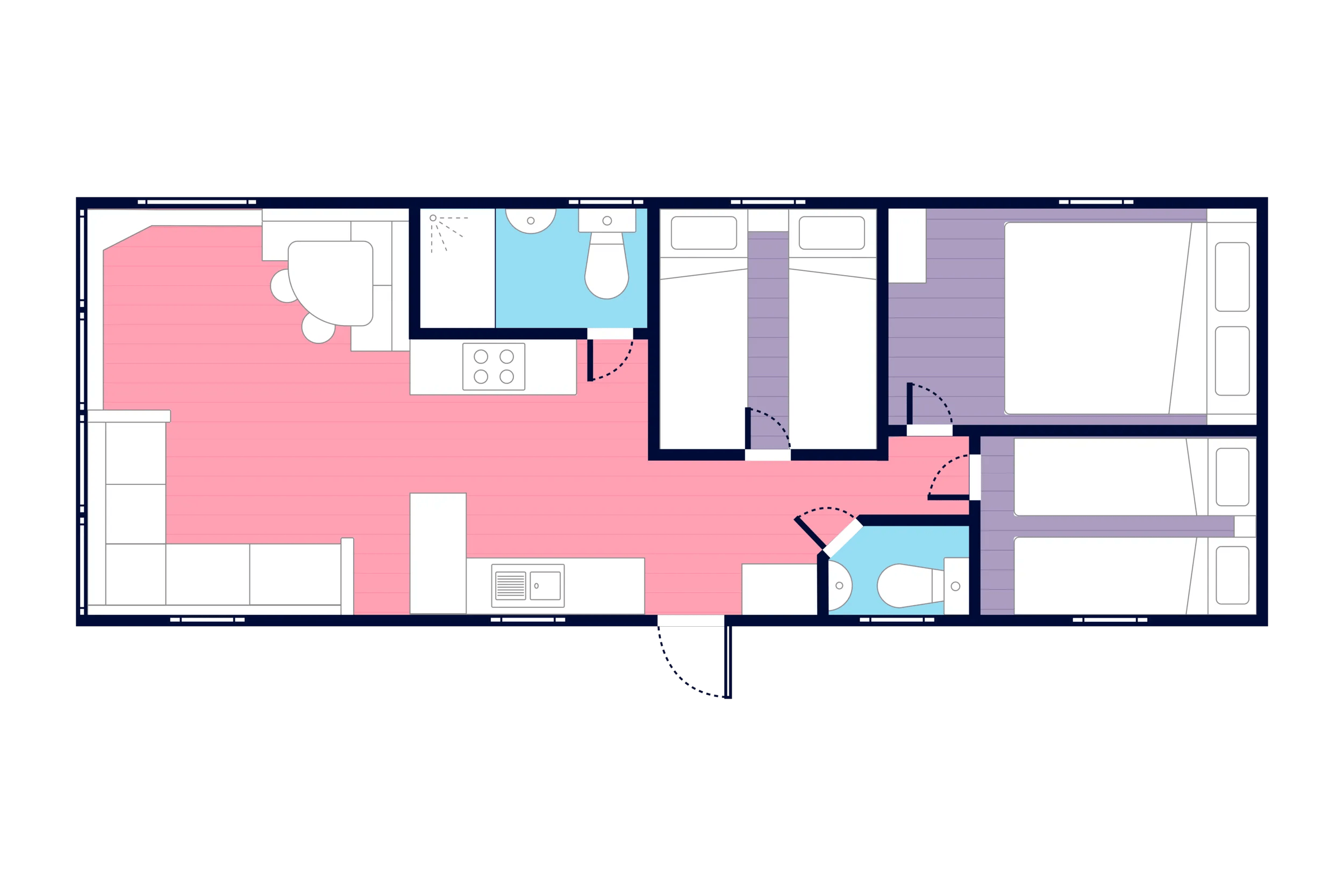 caravan's floorplan