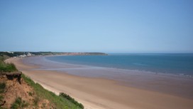 Beach view at Primrose Valley