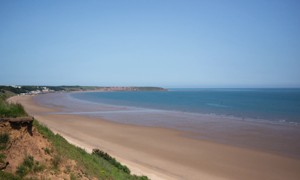 Beach view at Primrose Valley