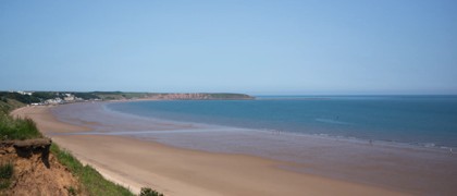 Beach view at Primrose Valley