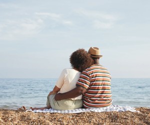 The pebble beach at Bowleaze Cove