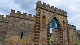 Entrance Gate Of Ford Castle - Etal Berwick-upon-Tweed, County of Northumberland, England, United Kingdom