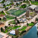 The Adventure Village from the above.