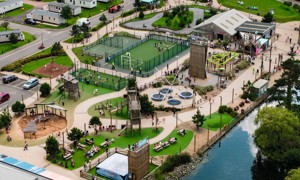 The Adventure Village from the above.