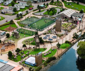The Adventure Village from the above.