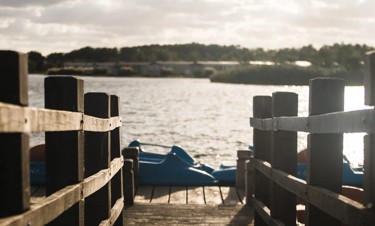 Boating lake at Lakeland