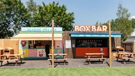 Seaside Treats and the Box Bar at Burnham-on-Sea: serving everything you need while enjoying the Adventure Village.