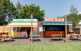 Seaside Treats and the Box Bar at Burnham-on-Sea: serving everything you need while enjoying the Adventure Village.