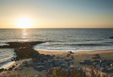 Beach view at Hopton