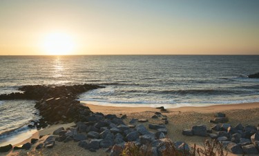 Beach view at Hopton