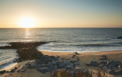 Beach view at Hopton