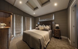 Representation of a main bedroom in a Exclusive Sea View Luxury Lodge