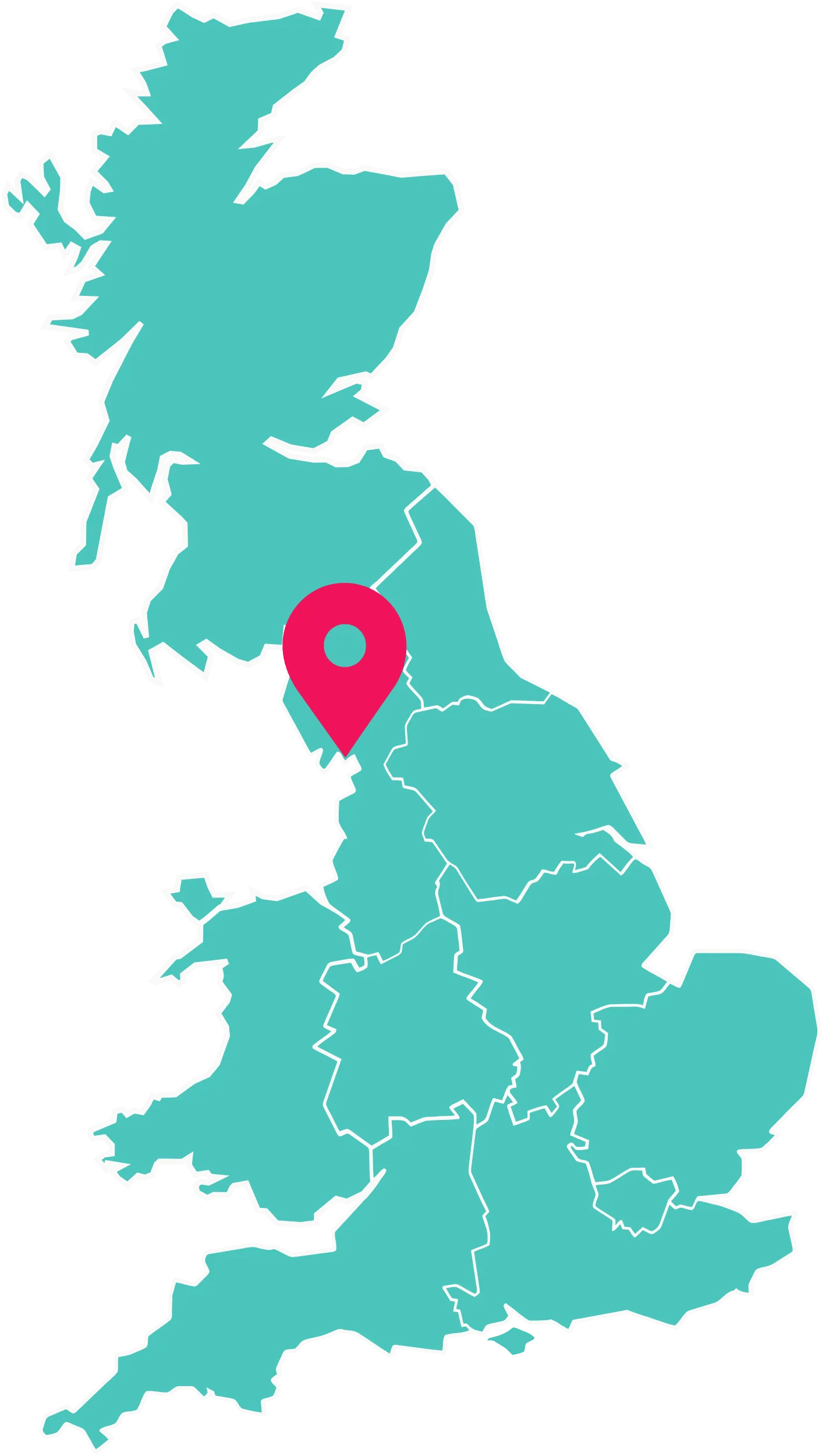 UK map highlighting Static Caravans for sale at Lakeland