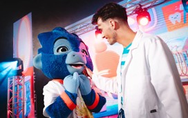 George gets his teeth checked out at the dentist 