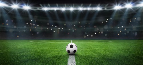 Generic football in stadium