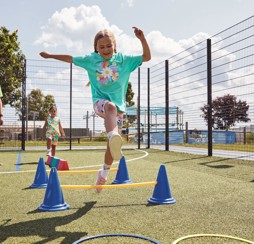 Children and their families enjoy the multi-sport Activikids sessions guided by Haven't activity leaders