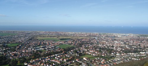 Prestatyn from above