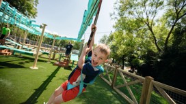 Little ones will love mastering the obstacles and getting the thrill of a zip wire!