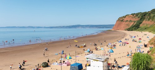 Direct beach access to Devon Cliffs