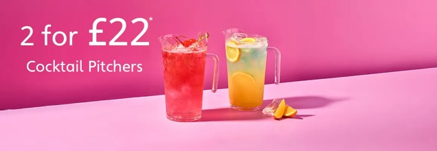 2 cocktail pitchers for £22