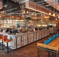 Bar area at the Coast House Hafan y Mor