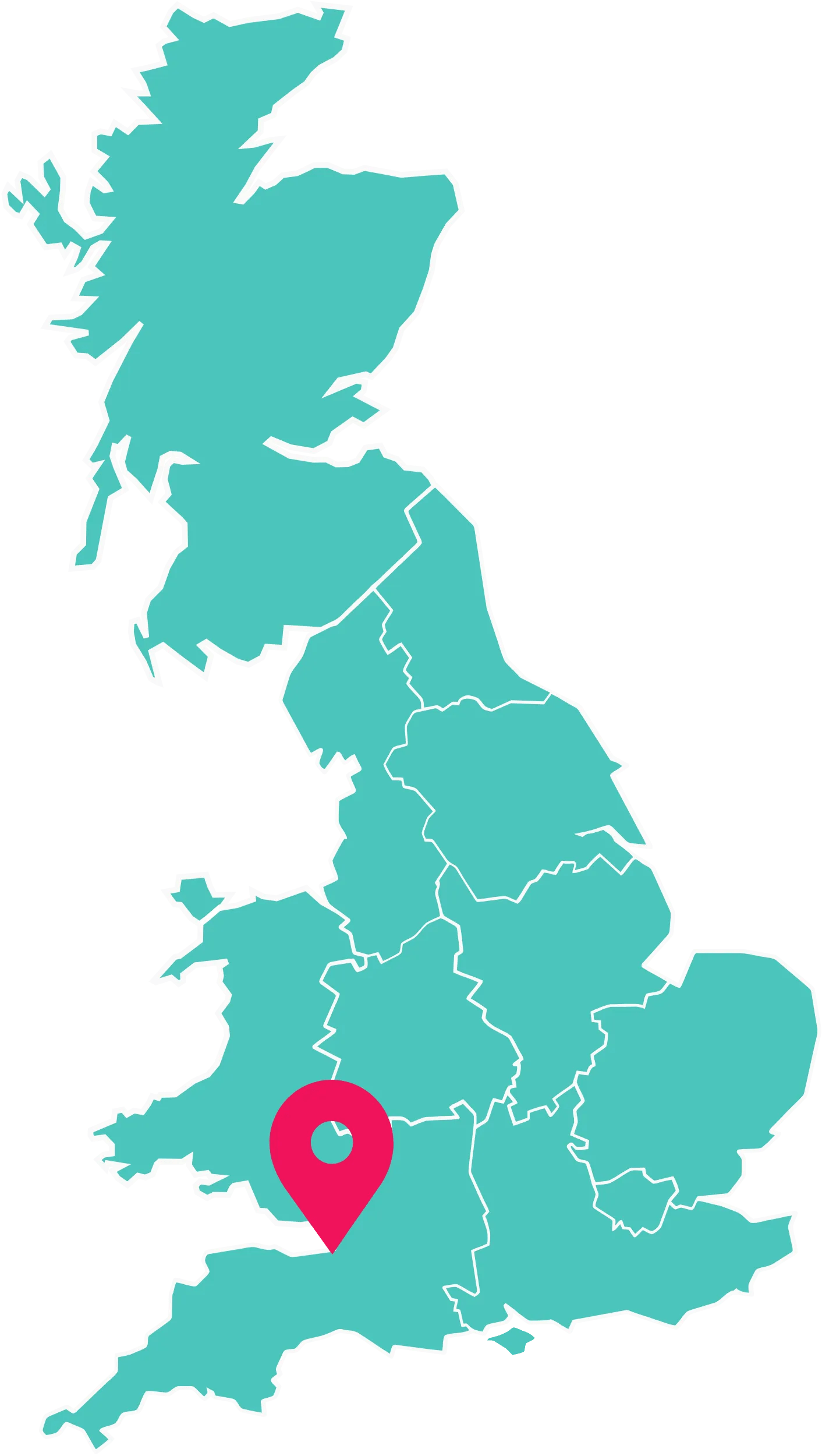 UK map highlighting Static Caravans for sale at Burnham-on-Sea