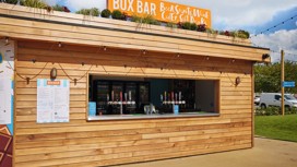 Enjoy a cold drink in the sunshine thanks to the outdoor Box Bar