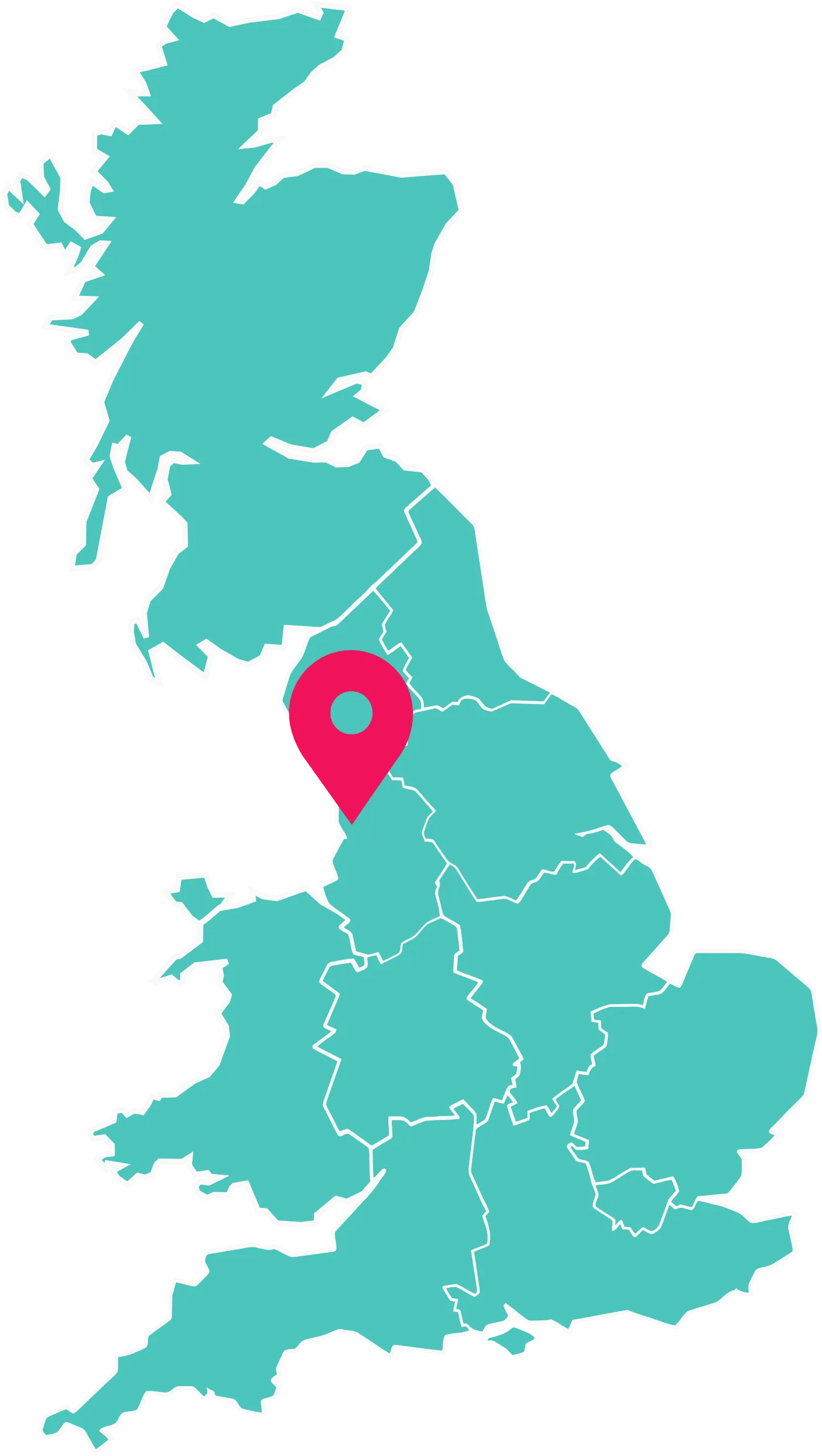 UK map highlighting Static Caravans for sale at Marton Mere