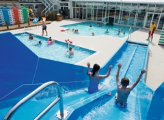 Indoor heated swimming pool at Riviere Sands