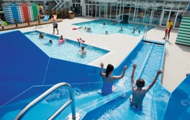 Indoor heated swimming pool at Riviere Sands