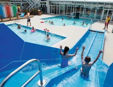 Indoor heated swimming pool at Riviere Sands