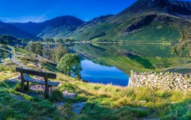 The view of Buttermere in Lake District