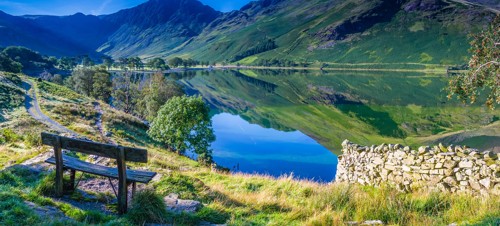 The view of Buttermere in Lake District