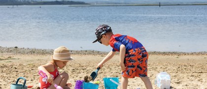 The beach at Rockley Park