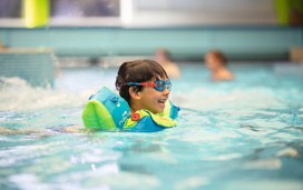 Splashing in the pool at Caister-on-Sea